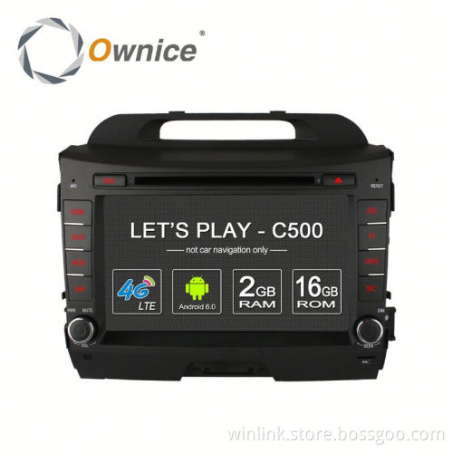 Ownice C500 Android 6.0 Quad core Car Electronics navi for Kia Sportage R support DVR TV 4G LTE DAB+ Tunner